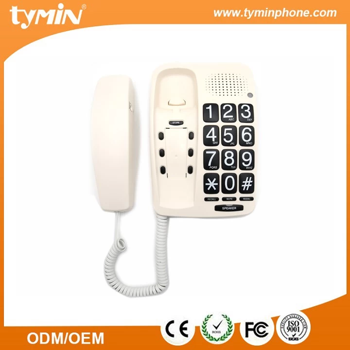 Teléfono Con Cable Botón Grande Personas Mayores Teléfono Fijo Amplificado  - LÍNEA ESTE DE Shenzhen - LÍNEA ESTE DE Shenzhen