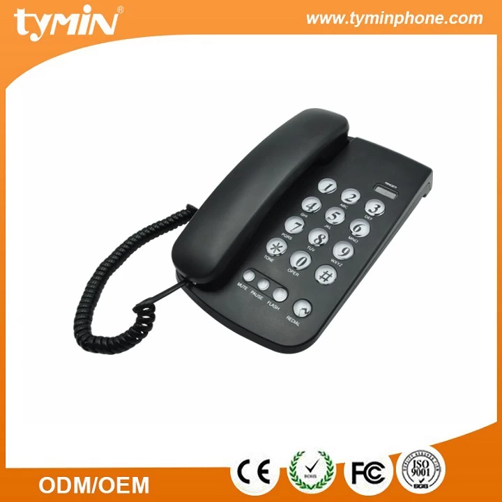 China Guangdong hoge kwaliteit en lage prijs Desktop Basic telefoon met LED Inkomende gesprekken IndicatorTM-PA149B) fabrikant