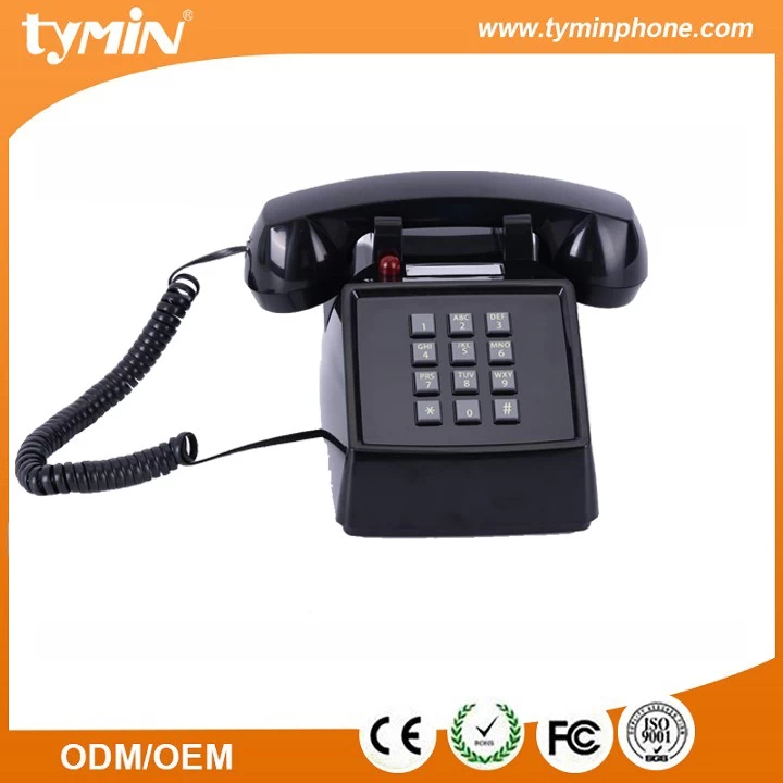 Cina Shenzhen 2019 Best Design Vecchio stile britannico Unico telefono fisso con cavo per uso domestico (TM-PA228) produttore