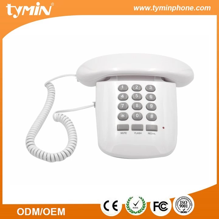 porcelana Shenzhen 2019 Nuevo modelo de teléfono retro de línea fija con función de remarcación del último número para uso de oficina (TM-PA011) fabricante