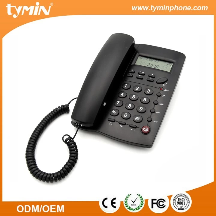 porcelana Teléfono de función de identificador de llamadas de manos libres con cable de la nueva moda de Shenzhen para uso de oficina Fabricante con servicios OEM （TM-PA013 fabricante