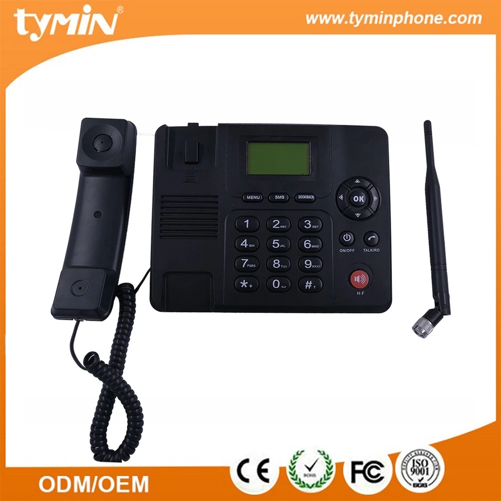 Téléphone fixe fixe sans fil à prix concurrentiel des ménages de Shenzhen  avec le logement pour carte SIM 4G et GSM (TM-X505)