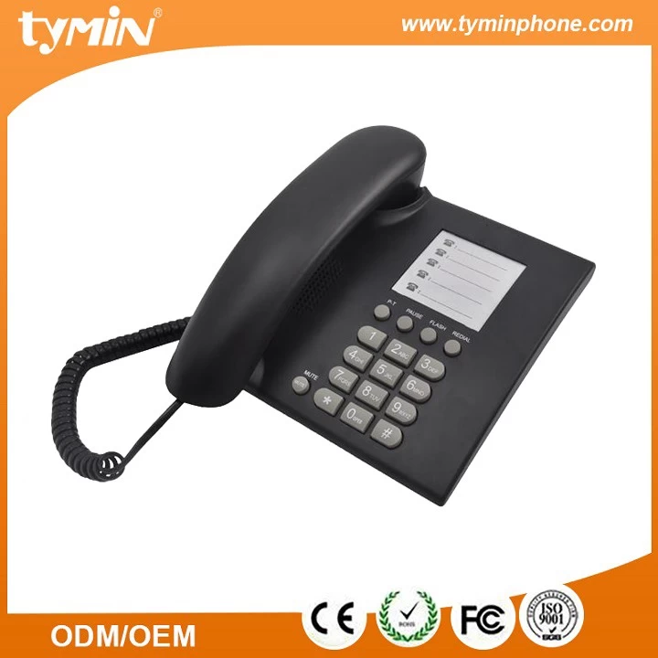 China Telefone de escritório de telefone elegante e básico sem identificador de chamadas (TM-PA157) fabricante