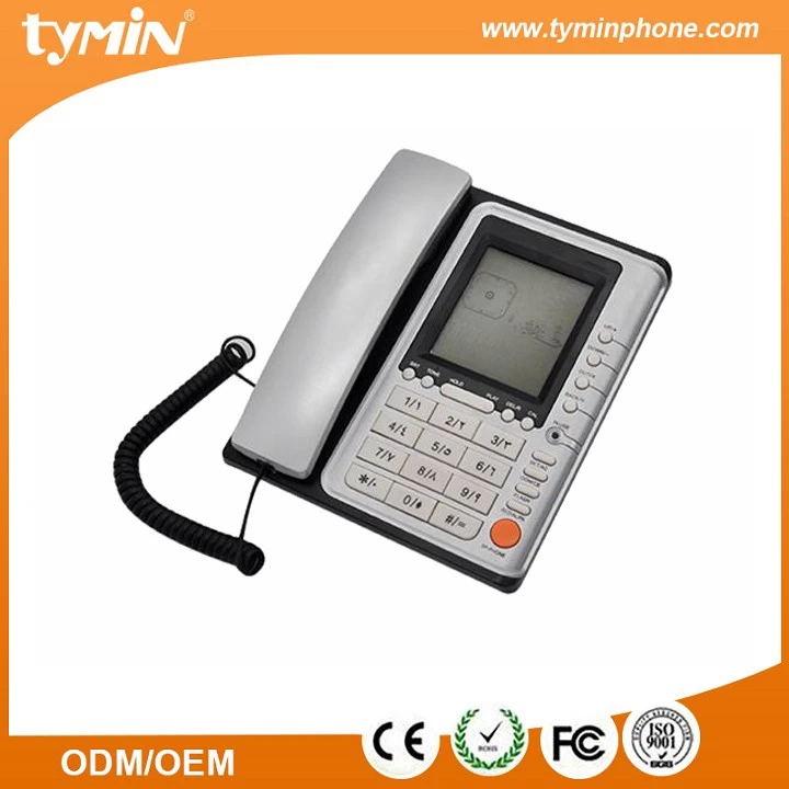 China Uhrzeit- und Datumsanzeige Anrufer-ID-Telefone mit LCD-Hintergrundbeleuchtung (TM-PA085) Hersteller