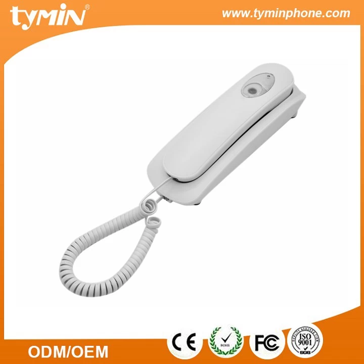 중국 LED 인디케이터 기능이있는 벽걸이 형 슬림형 전화기 (TM-PA050) 제조업체
