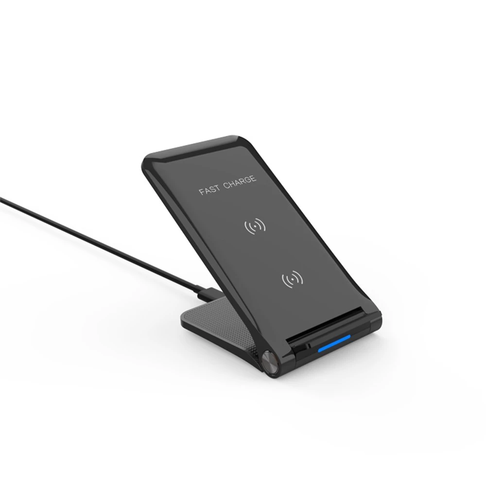 2020 Nuevo cargador inalámbrico rápido plegable y soporte para teléfono  móvil para Samsung Galaxy S10 / S10Plus y iPhone 11 Pro / XS Max (MH-V35)