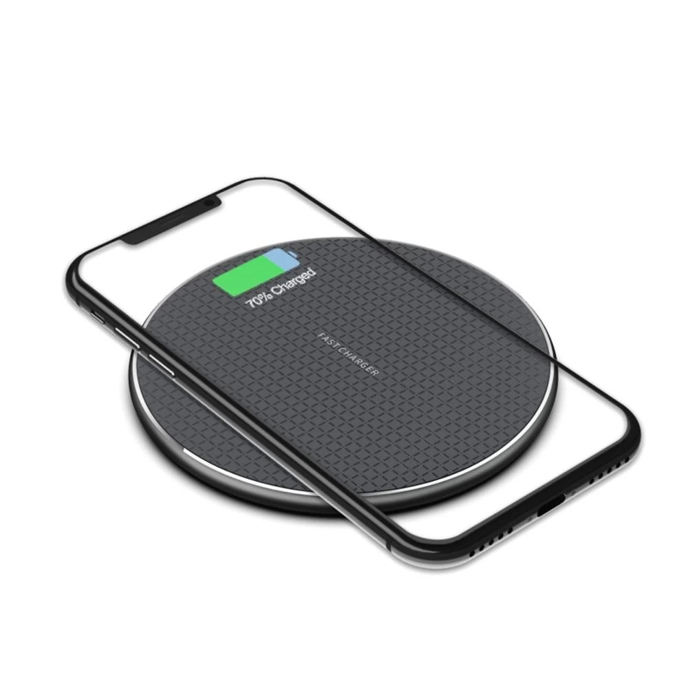 China China Cheapest Aluminum Alloy Base Design Fast Wireless Charging Pad Compatible with All Qi-Enabled Devices and Xiaomi 10 Pro 5G Version Phones (MH-D4) manufacturer