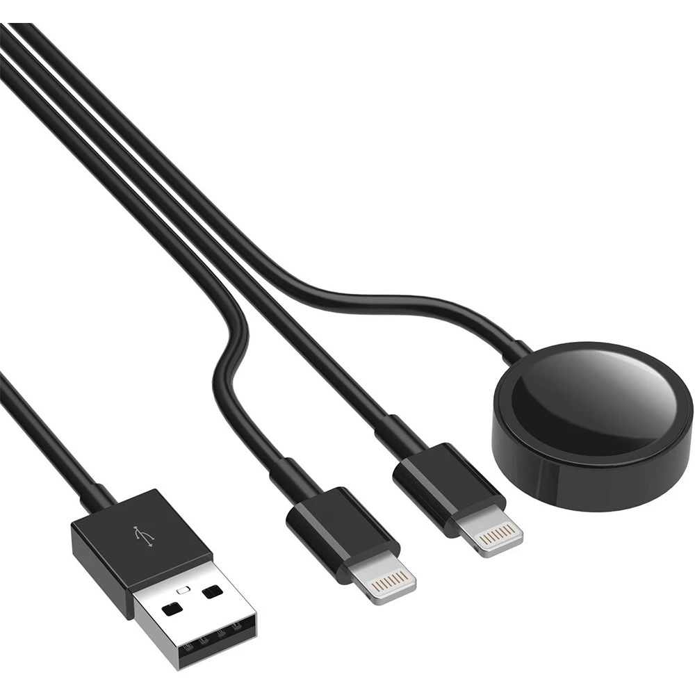 Chargeur sans fil portable pour Iwatch 7 6 Se 5 4 Station de charge  magnétique Câble de chargeur USB pour Apple Watch Series 4 3 2 1