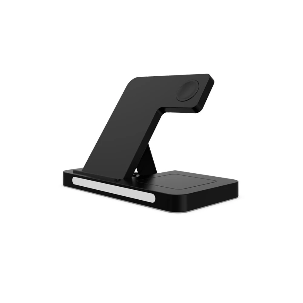 China Foldable 4 in 1 Fast Wireless Charger Stand with Touch Control Bedside Night Light for iPhones Apple Watches AirPods (MH-Q495) manufacturer