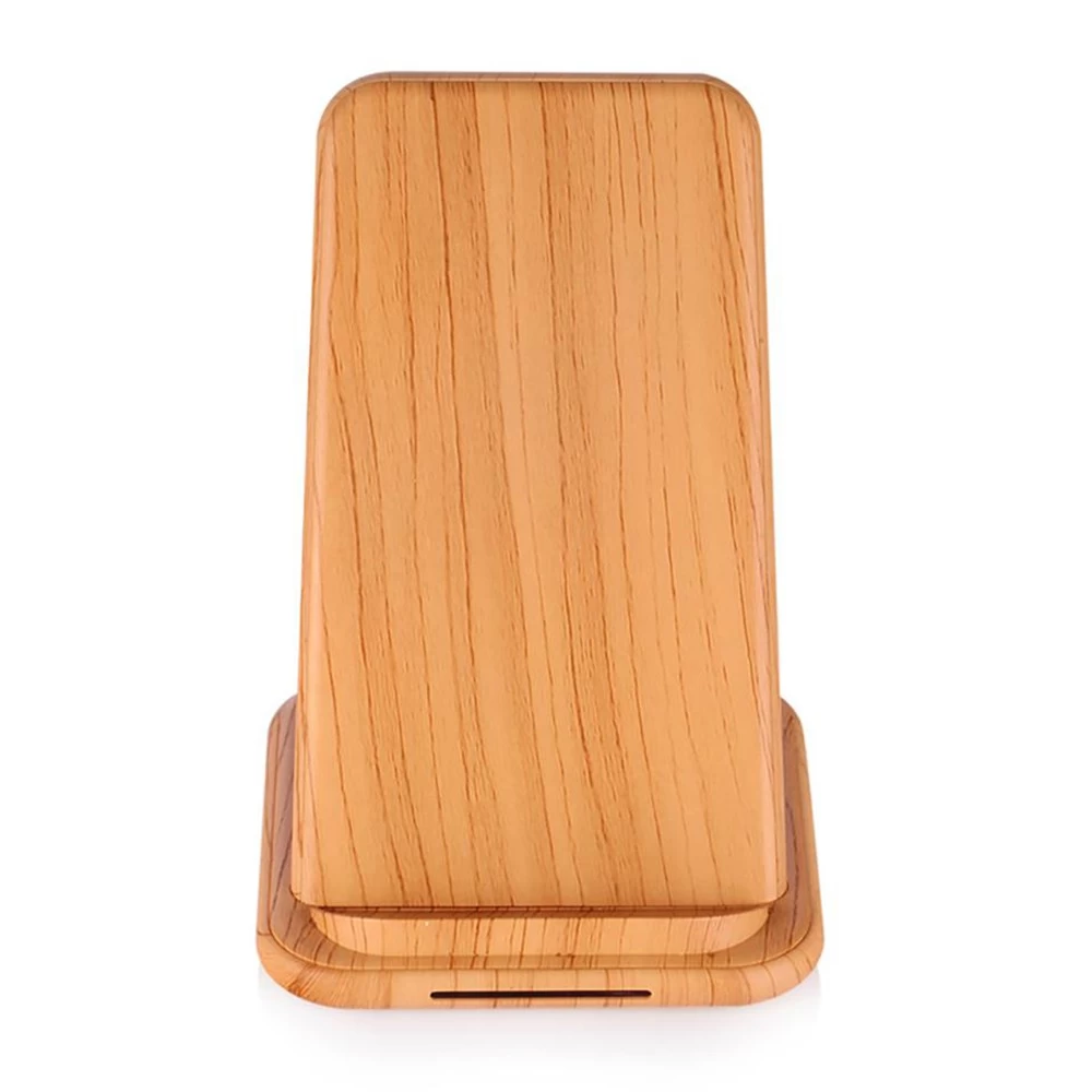 China Shenzhen Good Quality Wooden Color Design Fast Wireless Charging Station for Xiaomi 9 and iphone XS Max/XR/X/8/8Plus (MH-V22C) manufacturer