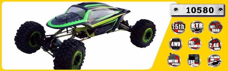 1:5th 4WD Electric Power Off Road RC Rock Crawler Truck TPET-10580