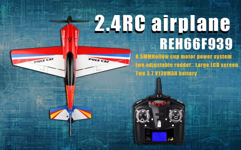 2.4Ghz 4ch avion RC REH66F939