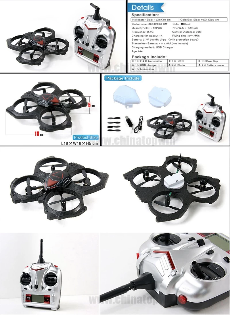 6 axis Quadcopter,2.4G,RC Quadcopter,6 axis gyro,RC drone