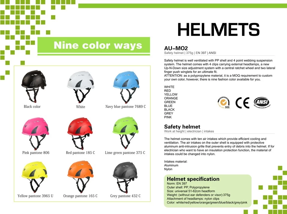 New Arrival AU-M02 helmet protection safety helmet,helmet to hardhats