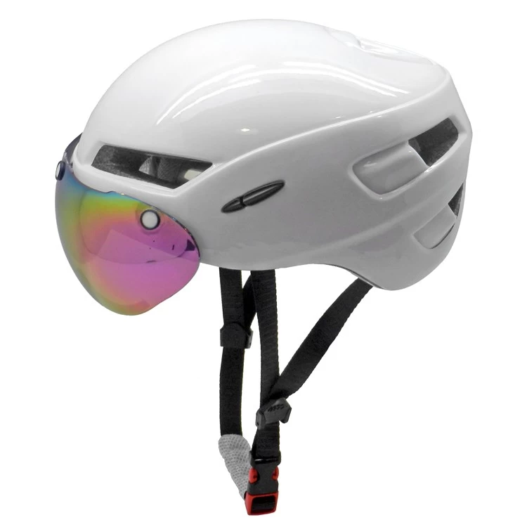 China Aero TT bike helmets with magnet visor AU-T02 manufacturer