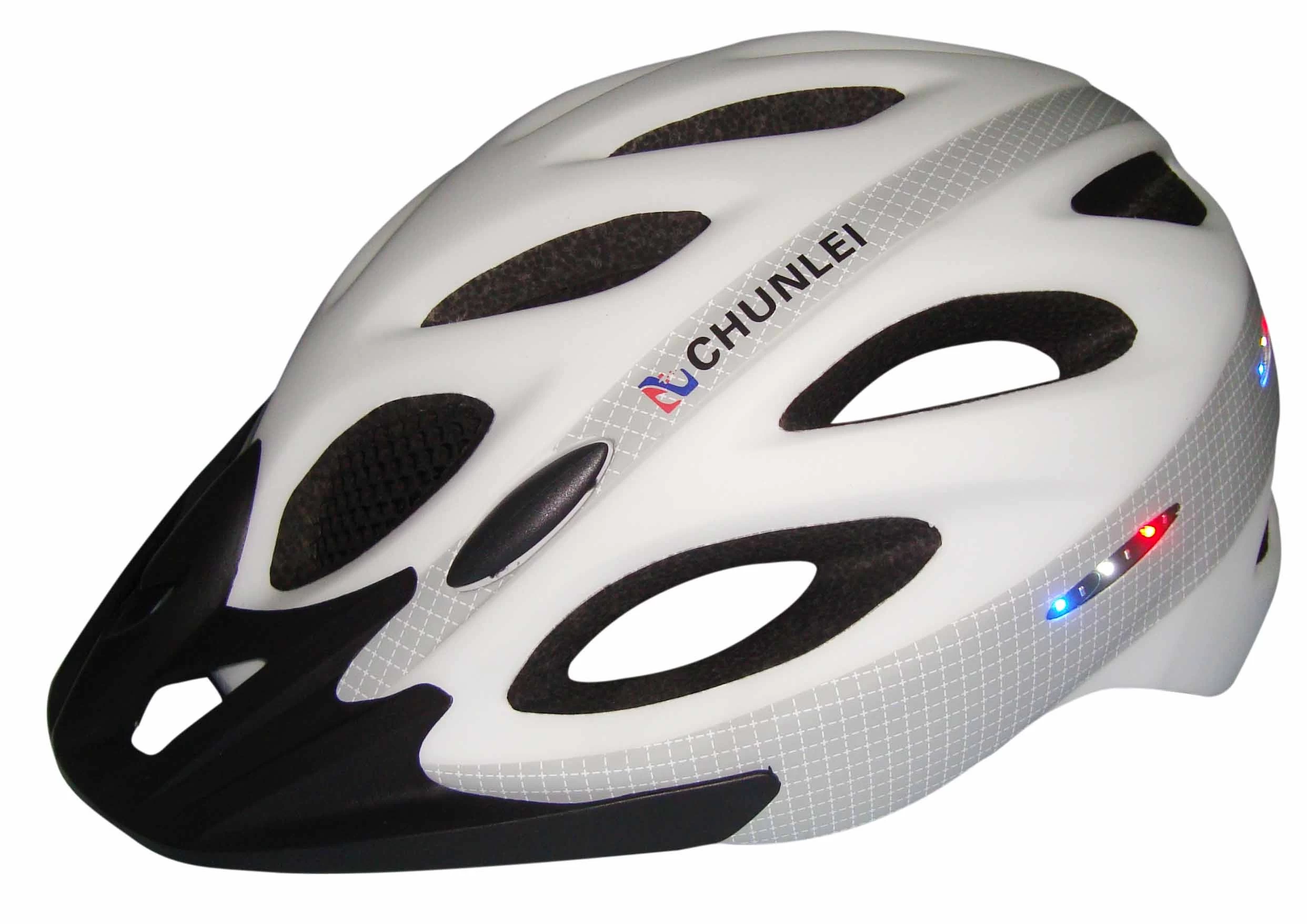 porcelana Montaje de casco de luz de la bicicleta, casco de bicicleta LED luces AU-L01 fabricante