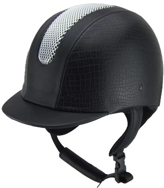中国 茶色のベルベット乗馬帽子、AU H02 サイズ乗馬乗馬ヘルメット メーカー