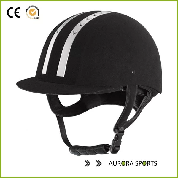 중국 승마 헬멧 모자 승마 안전 블랙 벨벳 공기 배출 용 모자 AU-H01 제조업체