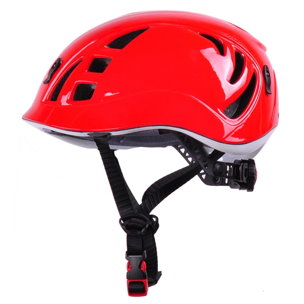 China In-mold lightest climbing helmet, CE en12492 rock helmets italy manufacturer