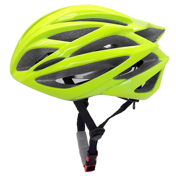 China New fluorescent green professional customize cycling helmet,Adult coolest bike riding helmet manufacturer