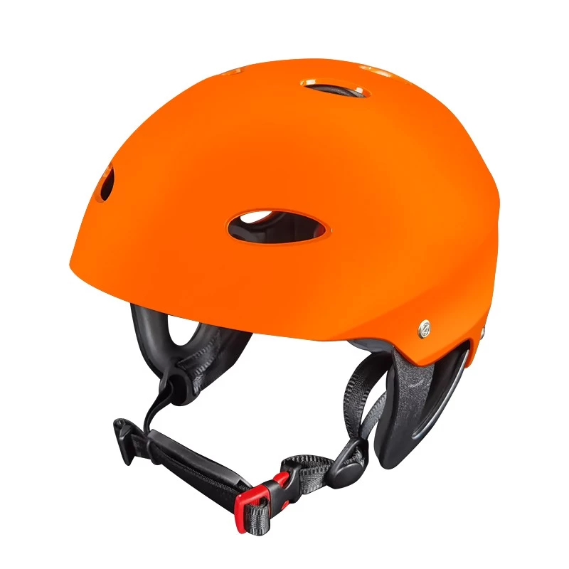China Water Sports Helmet With Ears Kayaking Canoeing Watersports Helmets Orange -K010. manufacturer