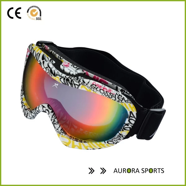 중국 QF-S715 새로운 2015 스키 안경 가능한 스노우 보드 고글 남성 눈 안경 제조업체