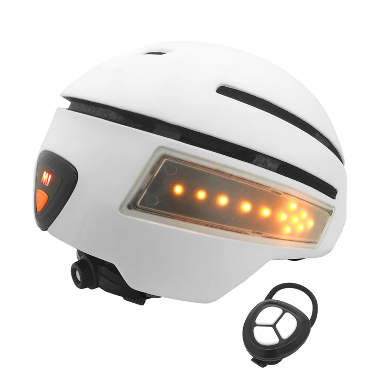 LED Scooter ile R9 Kentsel Bisiklet Kask LED Güvenlik Kask