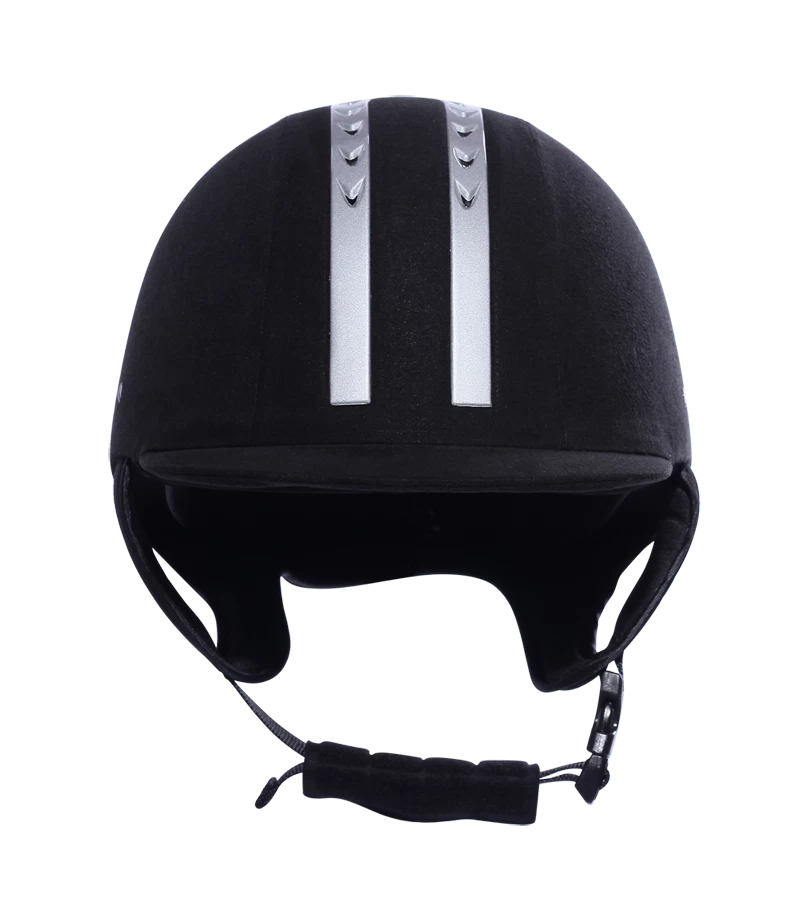 乗馬帽子、ベルベット PU レザー ヘルメット馬術 AU H01