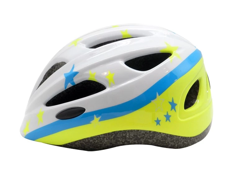 porcelana Blanco con el modelo azul de la estrella del color niños de la bici del casco de la UA-C06 fabricante