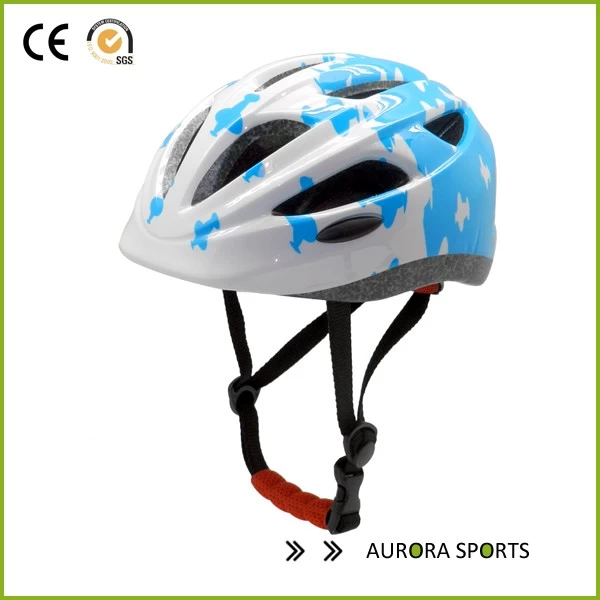 China beautiful graphic with inmould technology safety kid riding helmet AU-C06 manufacturer