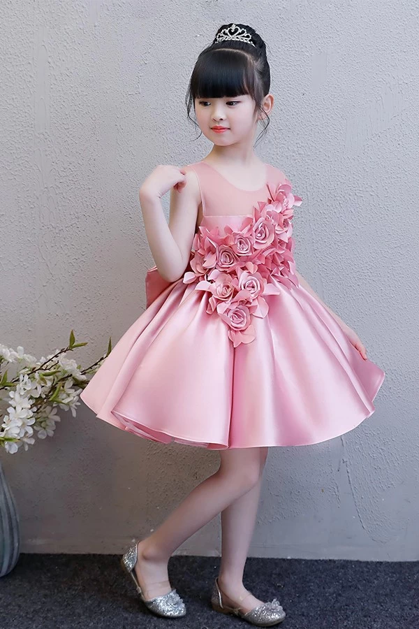 China 2019 heiße neue Produkte Baby Blumenmädchen Kleider Hochzeitskleid Mädchen Hersteller