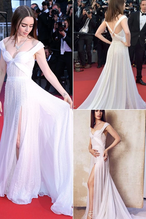 China Vloerlengte Ivoor Dames Maxi Jurk Bandage Jurk Dames Elegante jurk met lovertjes fabrikant