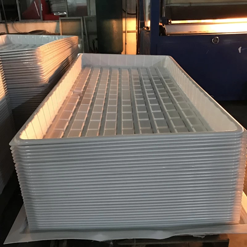 Chine Plastique noir blanc ABS 3x6 4x4 4x8 fourrage hydroponique développer le fabricant de table d'inondation fabricant
