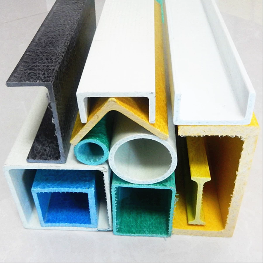 China Cuomized Fiberglass Reinforced Plastic Rod Tube Channel Beam FRP Profiles manufacturer
