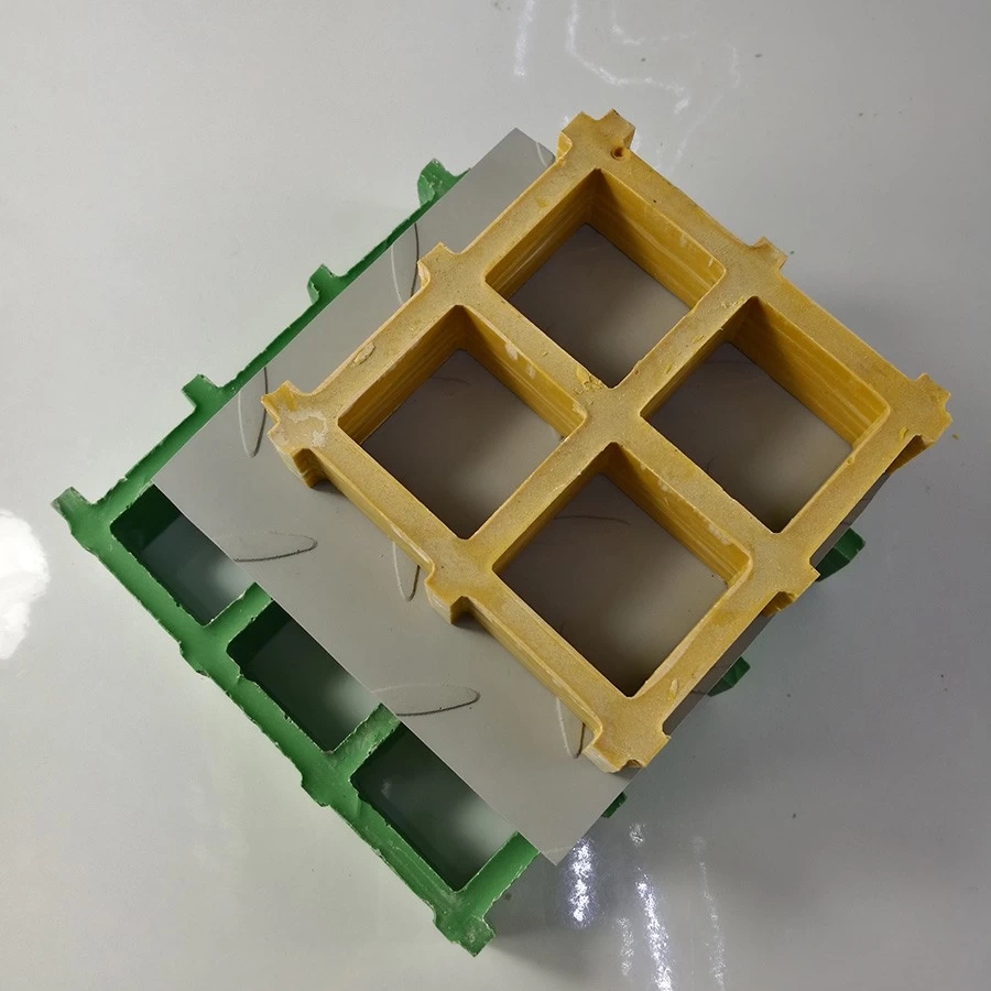 China Grating plástico da passagem do assoalho da plataforma da barra da fibra de vidro GRP moldada Fabricantes fabricante