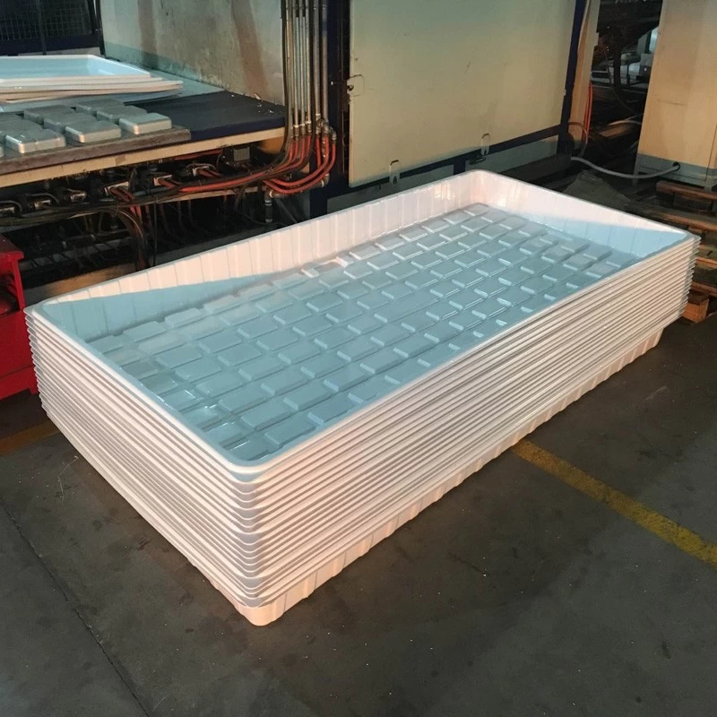China Vacuum Forming Indoor Large Plastic Garden Grass Seed Plant Trays for Hydroponics manufacturer