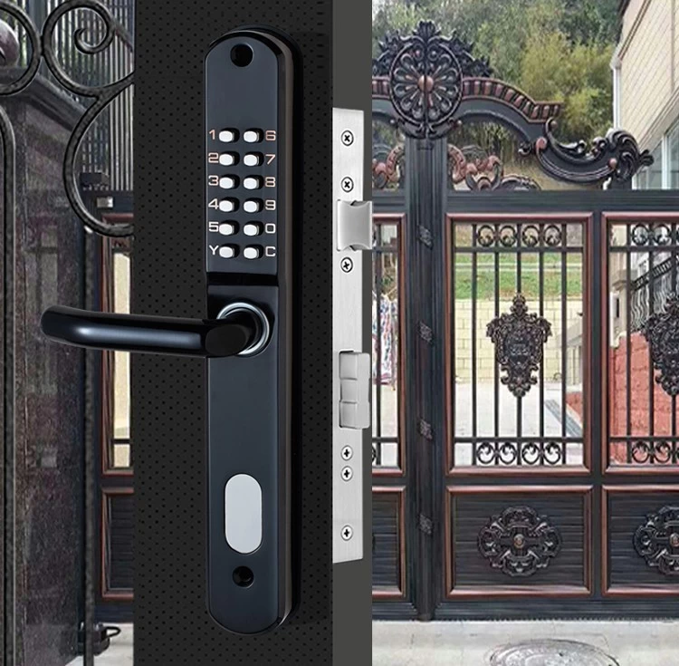 New arrival mechanical keypad door lock for metal gate