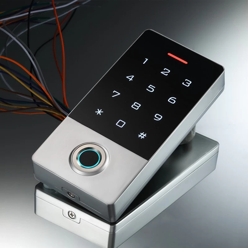 Waterproof fingerprint access control with touch keypad