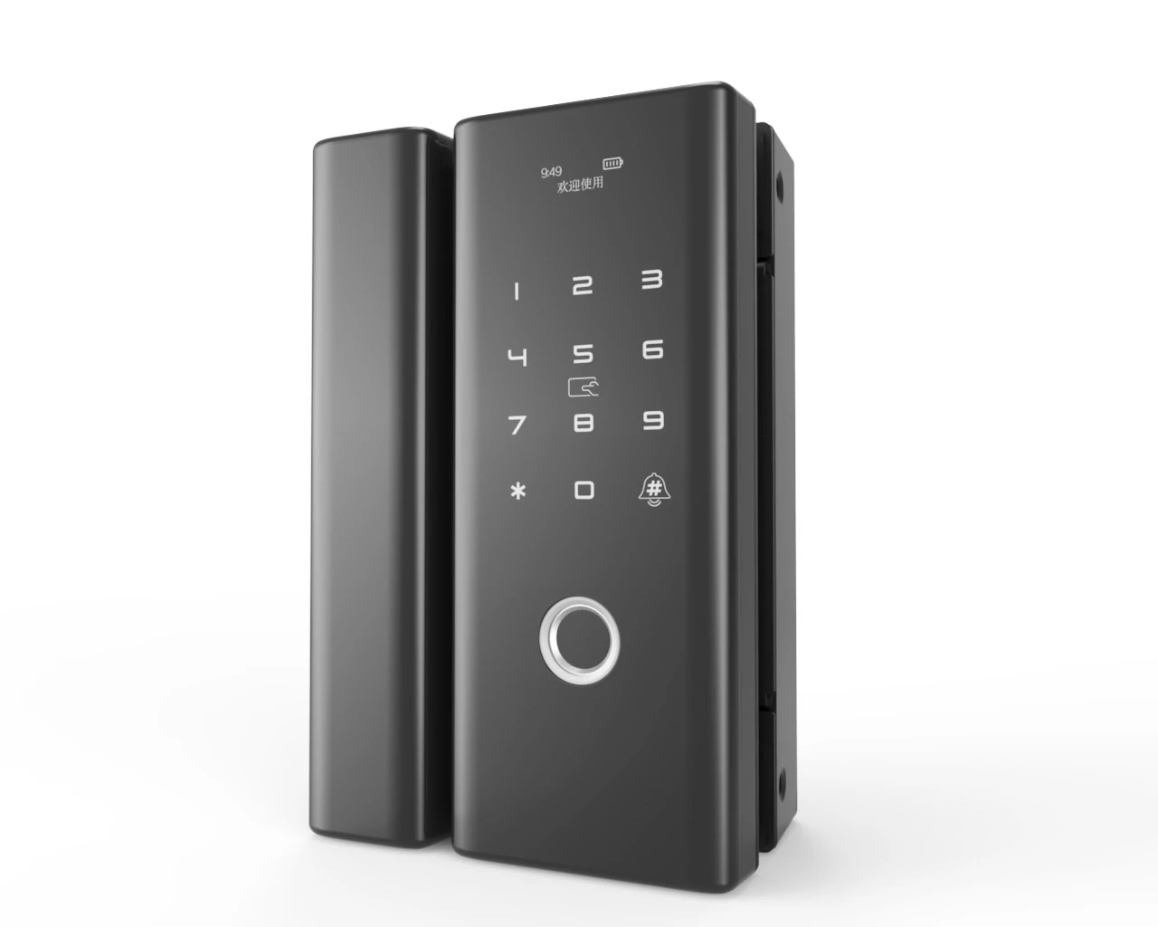 smart fingerprint door lock with Tuya for glass door lock