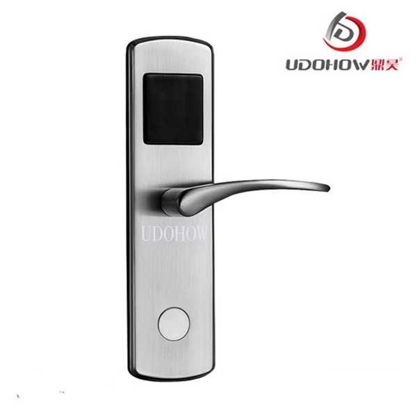 China udohow keyless smart door lock with card for hotel/project use DH8014Y manufacturer