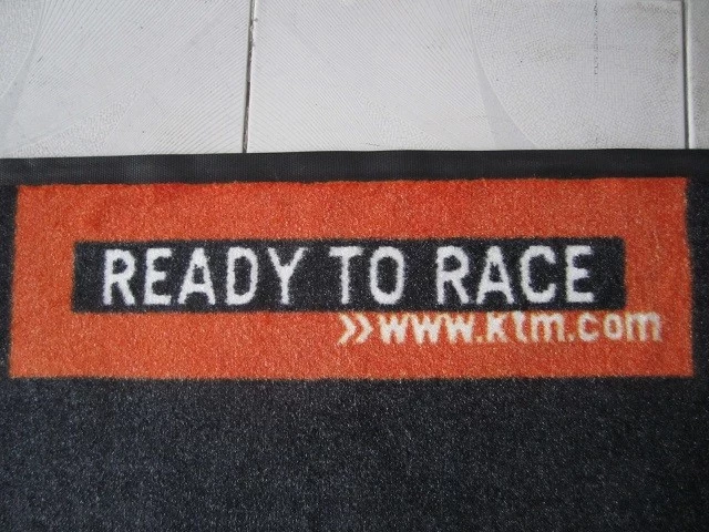 Benutzerdefinierte Racing Motorrad-Bodenmatte für KTM