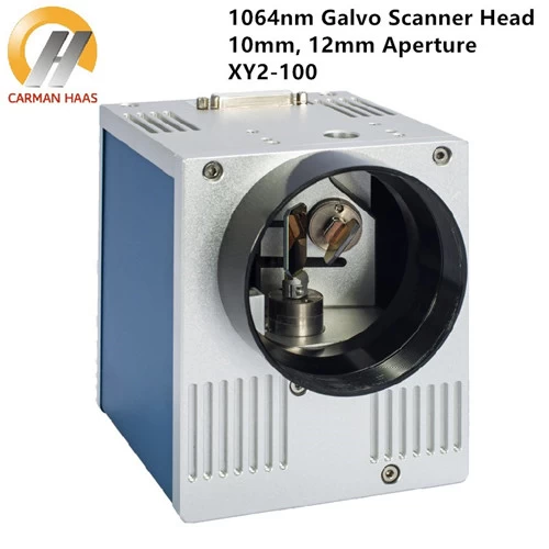 China A cabeça do varredor do galvanômetro do laser da fibra 1064nm entrou 10mm 12mm com fonte de alimentação fabricante