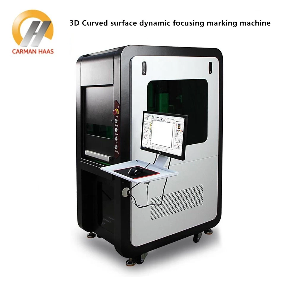 Chine Surface incurvée par machine de gravure laser à fibre 3D et machine de marquage laser à focalisation dynamique fabricant