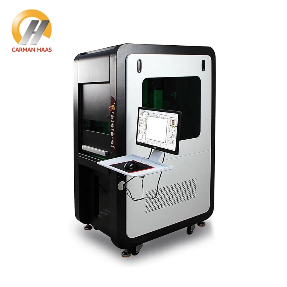 China 50w Fiber Laser Marking Machine for metal sheeting cutting and engraving manufacturer