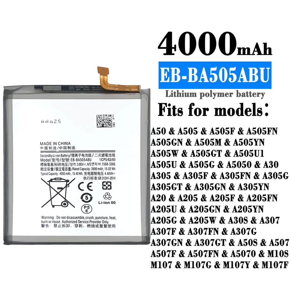 EB-BA505ABU 3.85V 3900MAH-Batteriewechsel für Samsung A50S A30S A307 A507