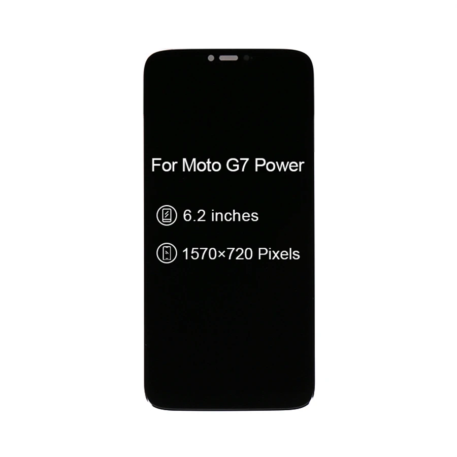 ل moto g7 power xt1955 شاشة lcd لمس الشاشة محول الأرقام استبدال الجمعية الهاتف المحمول