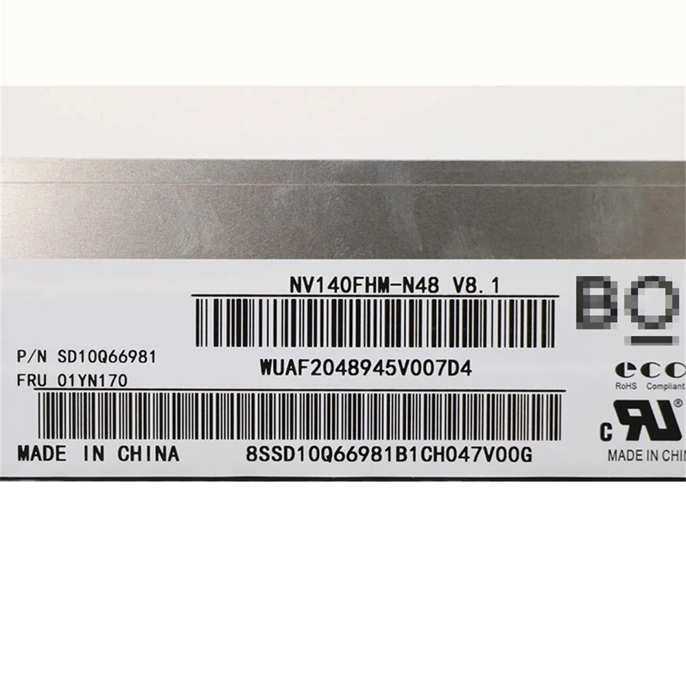 NV140FHM-N48 14.0 "عرض 1920 * 1080 LCD لوحة LED 30Pins استبدال شاشة الكمبيوتر المحمول EDP