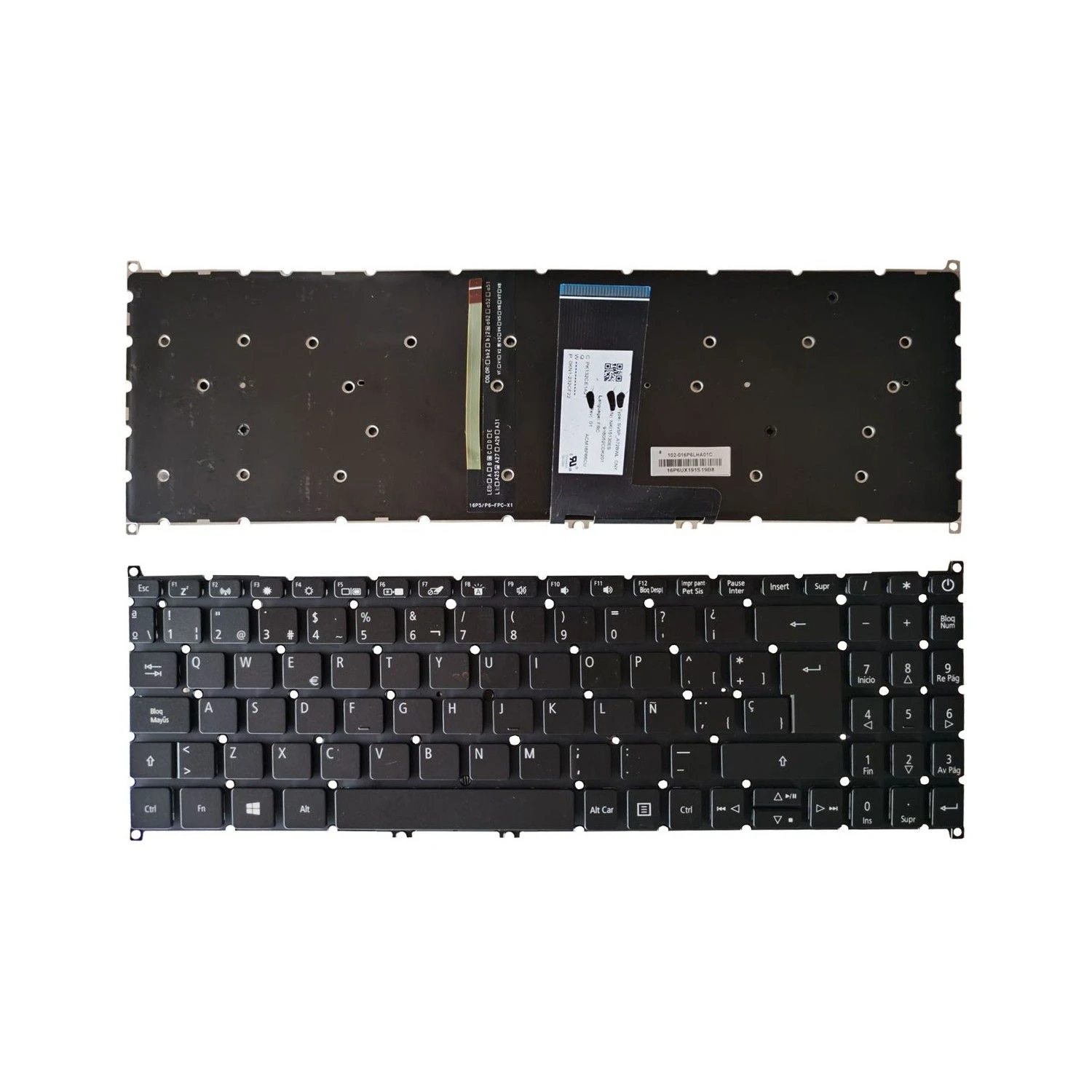 Teclado portátil SP para Acer Aspire 3 A315-21 A315-31 A315-32 A315-33 A315-34 A315-53