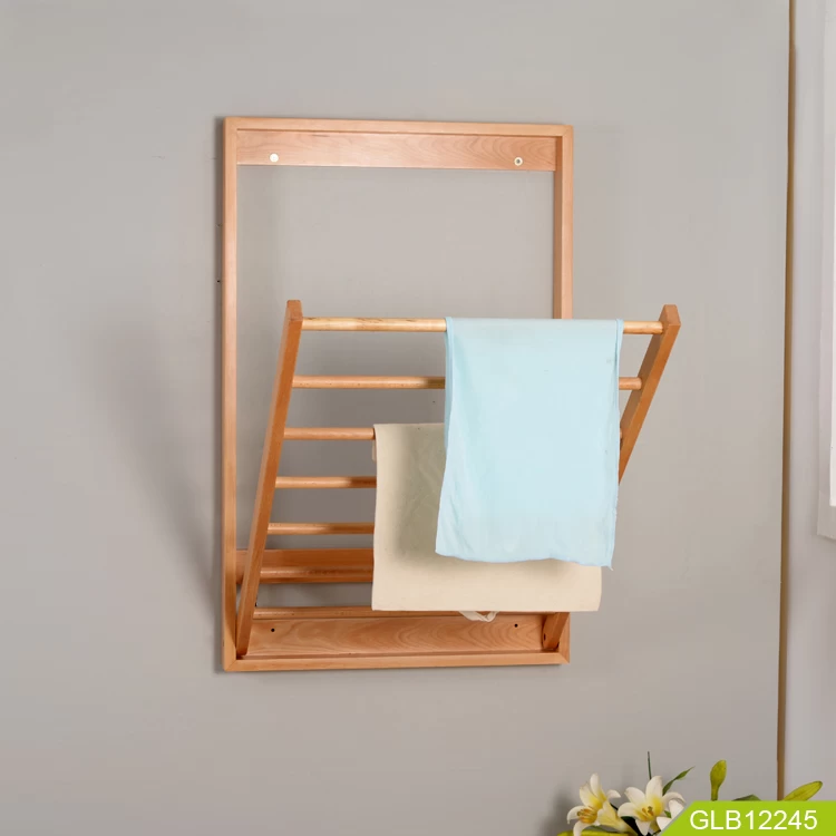 2018 Amazon top seller folding wooden bath rack for bathroom