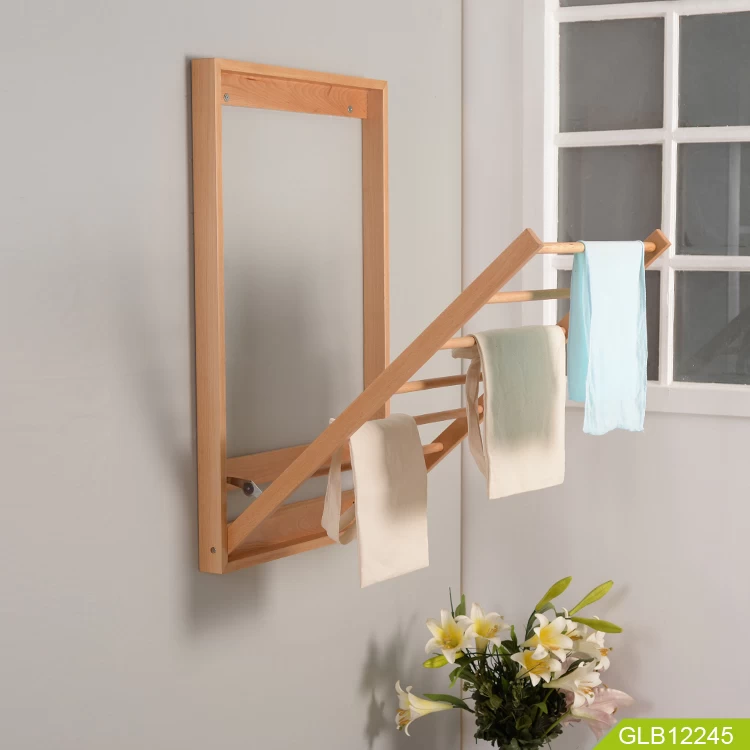2018 Amazon top seller folding wooden bath rack for bathroom